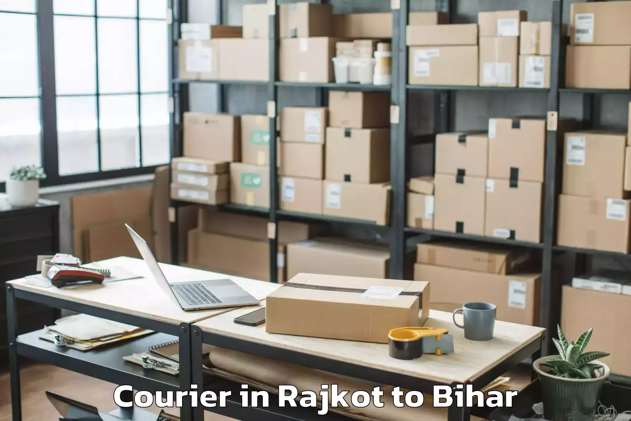 Hassle-Free Rajkot to Dharhara Courier